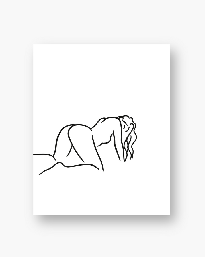 'Good Girl' Print - White