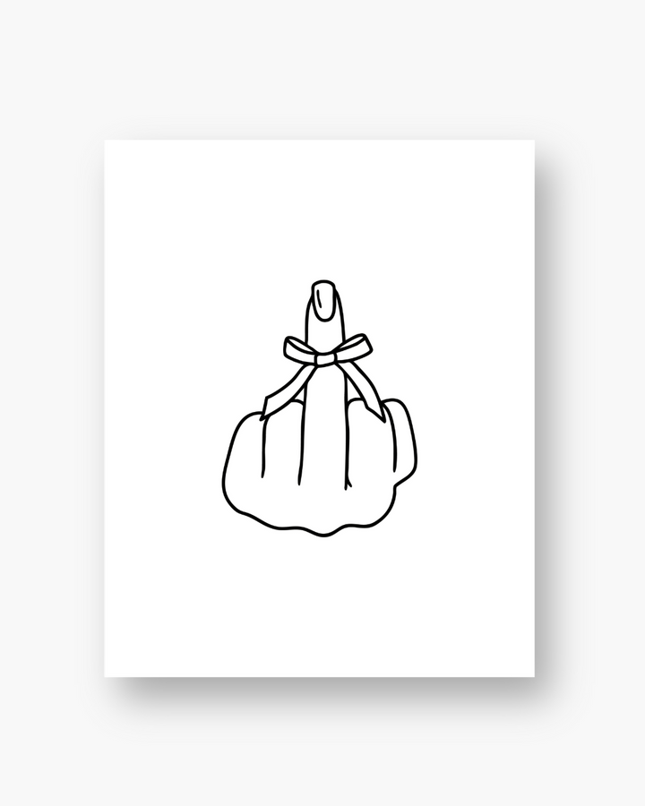 'With Love' Print - White