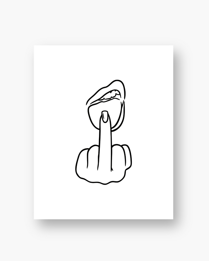 'Unapologetic' Print - White