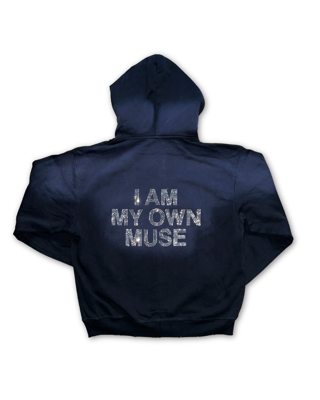 Rhinestone 'I AM MY OWN MUSE' Potassium Wash Hoodie