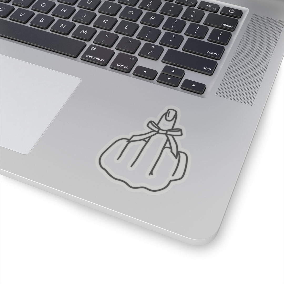 Middle Finger Bow Sticker