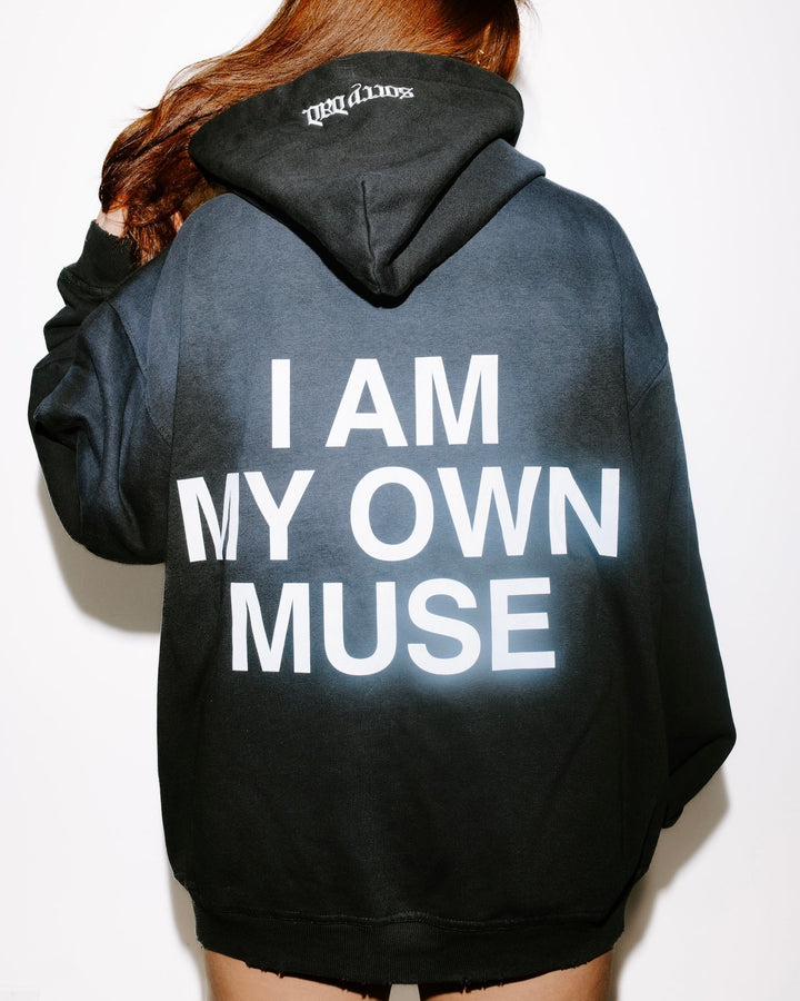 'I AM MY OWN MUSE' Potassium Wash Hoodie