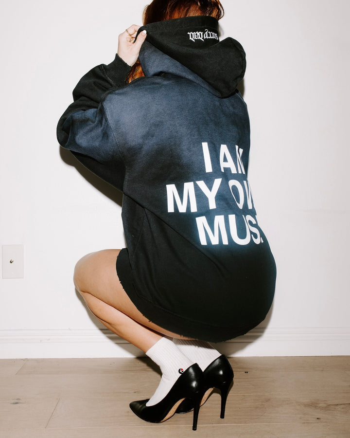 'I AM MY OWN MUSE' Potassium Wash Hoodie