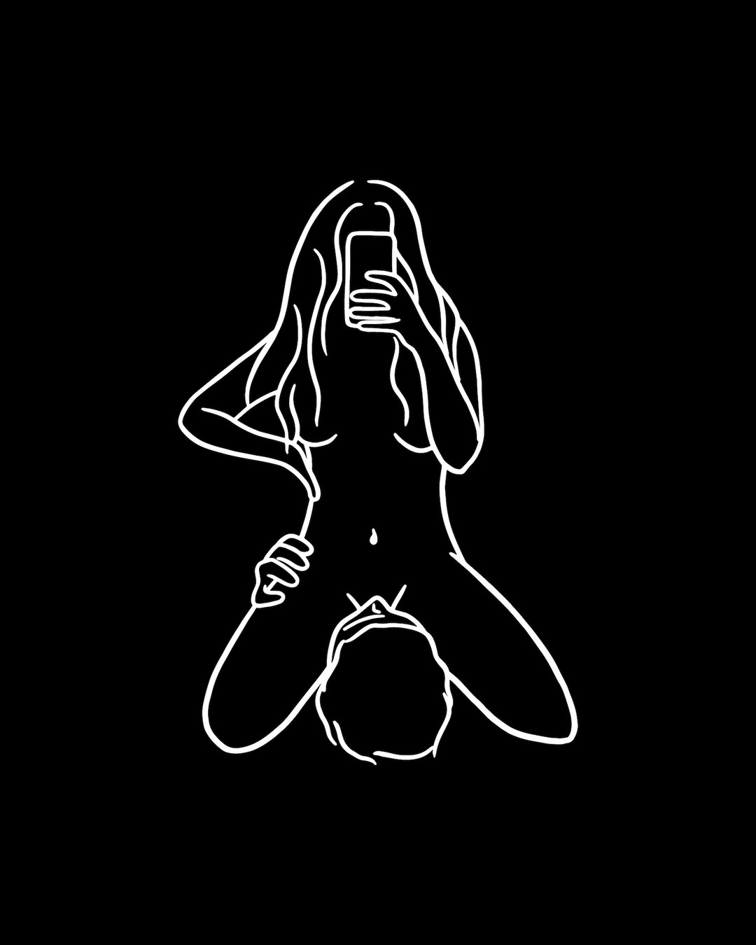 Original 'Facetime' Print - Black