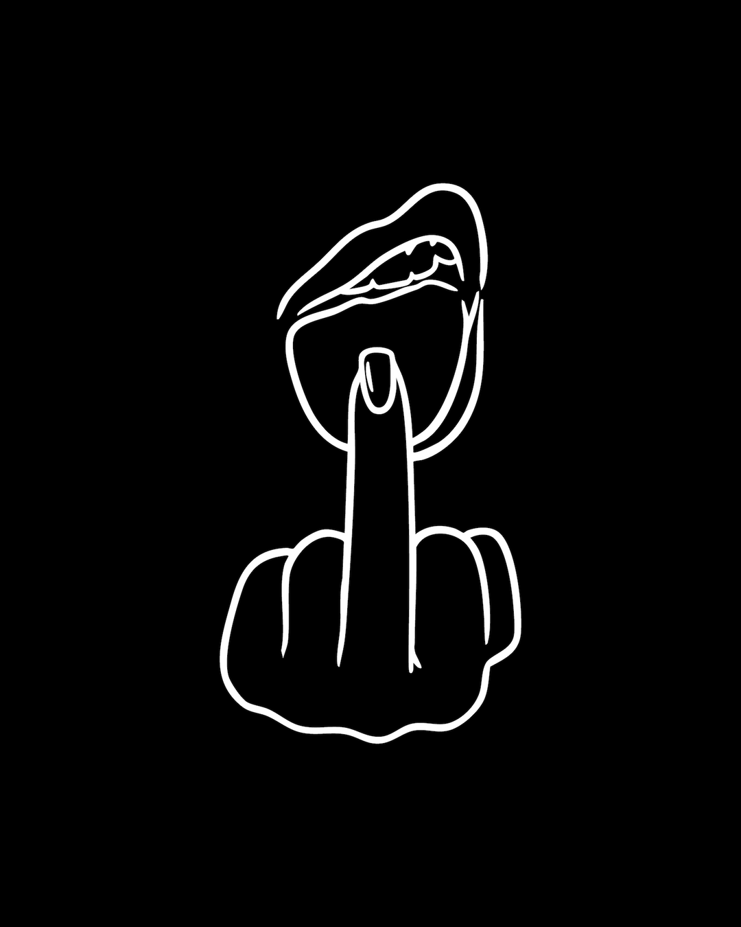 'Unapologetic' Print - Black