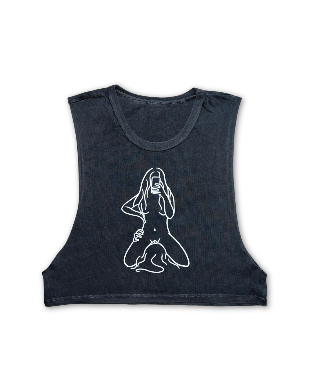 Girl-on-Girl 'FaceTime' Cropped Muscle Tank