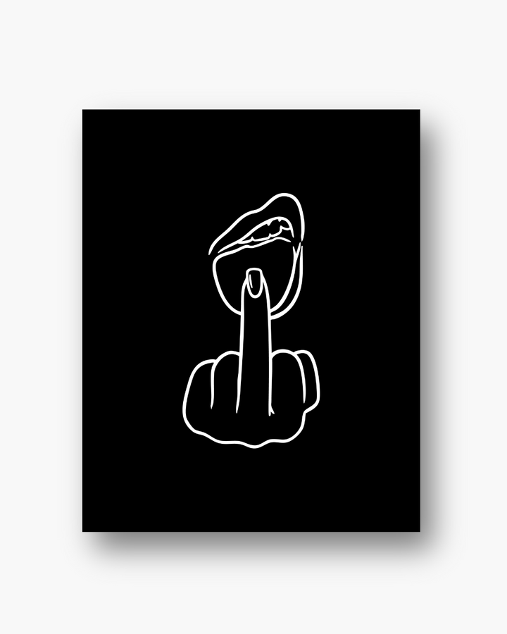 'Unapologetic' Print - Black