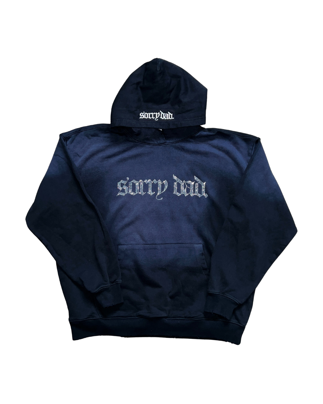 Rhinestone 'Sorry Dad' Potassium Wash Hoodie