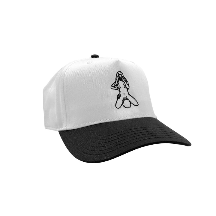 White 'FaceTime' Embroidered Baseball Hat