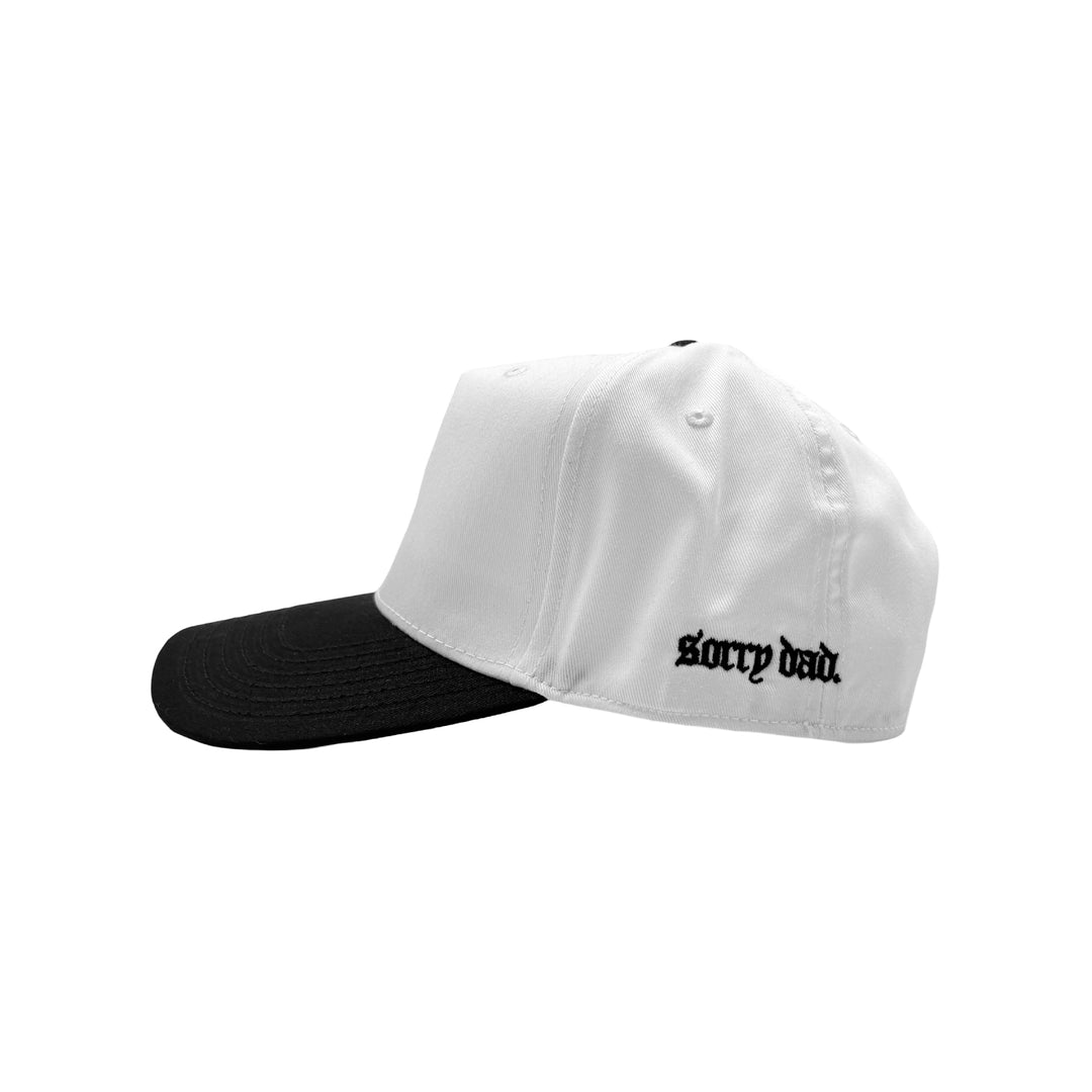 White 'FaceTime' Embroidered Baseball Hat