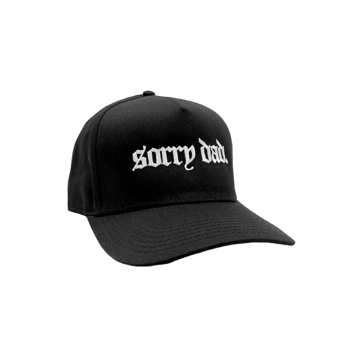 Black 'Sorry Dad' Embroidered Baseball Hat