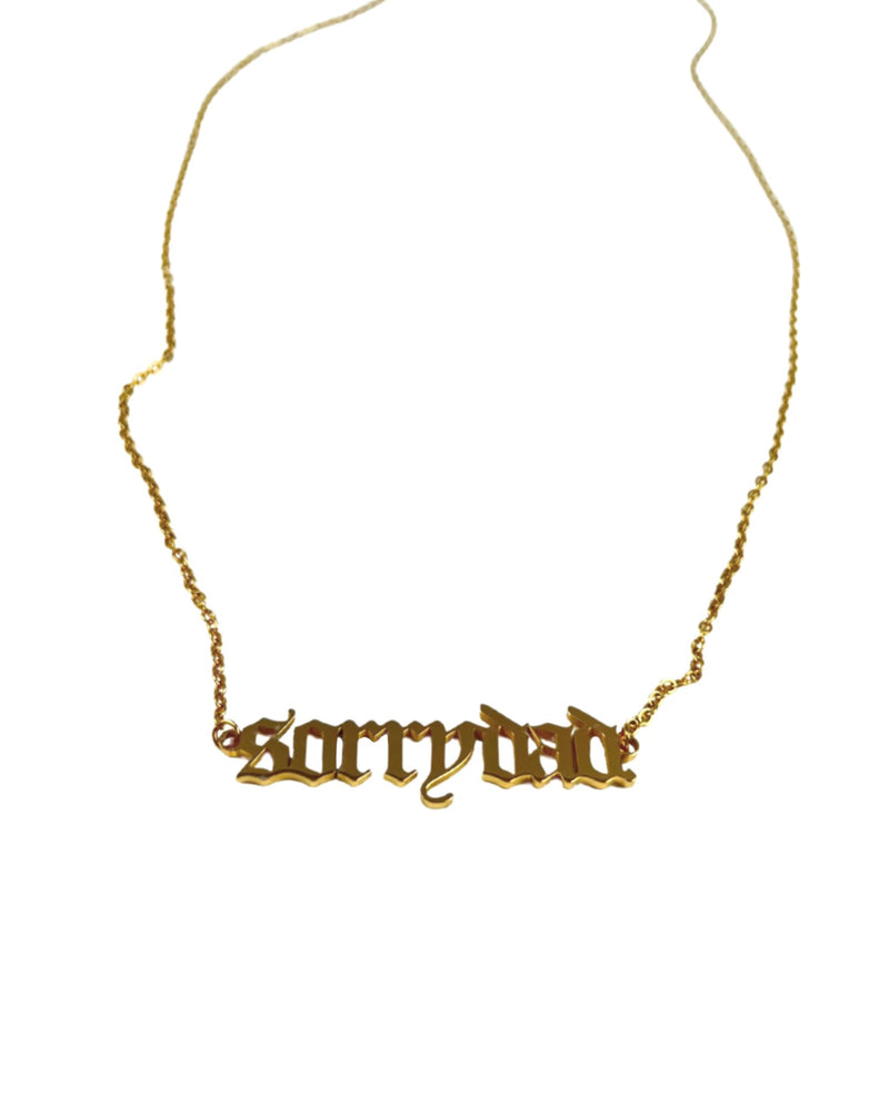 Gold 'Sorry Dad' Body Chain